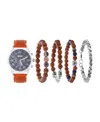 American Exchange Men's Quartz Cognac Polyurethane Strap Watch, 44mm In Cognac