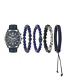 American Exchange Men's Quartz Navy Polyurethane Strap Watch, 46.5mm In Navy