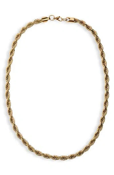 American Exchange Rope Chain Necklace In Gold