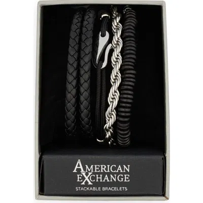 American Exchange Set Of 3 Assorted Bracelets