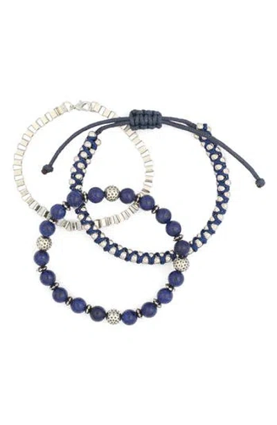 American Exchange Set Of 3 Assorted Bracelets In Multi