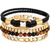 American Exchange Set Of 4 Assorted Stackable Bracelets