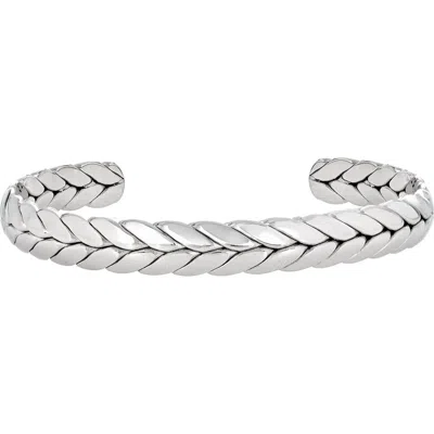 American Exchange Square Linked Bracelet In Silver