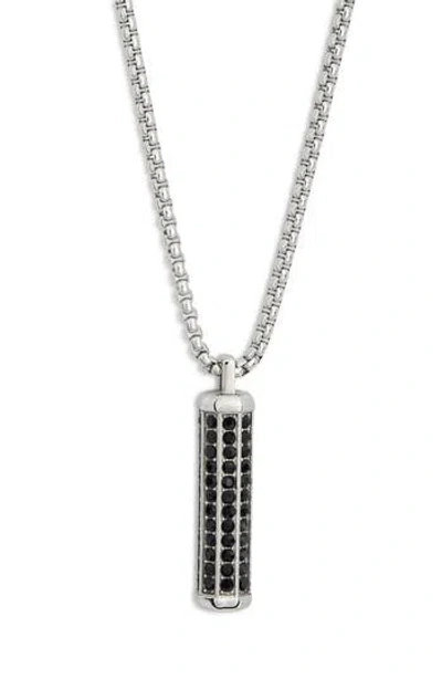 American Exchange Stainless Steel Bullet Pendant Necklace