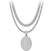American Exchange Virgin Mary Pendant Necklace In Silver