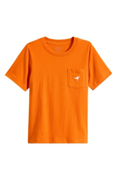 American Fit Kids' Fishing Lures Pima Cotton Graphic T-shirt In Orange