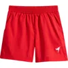 American Fit Kids' Solid Drawstring Shorts In White