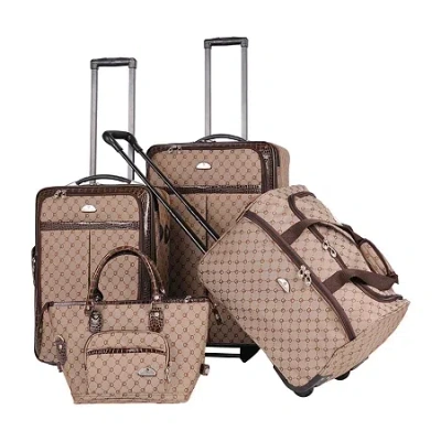 American Flyer Signature 4-pc. Softside Luggage Set In Brown