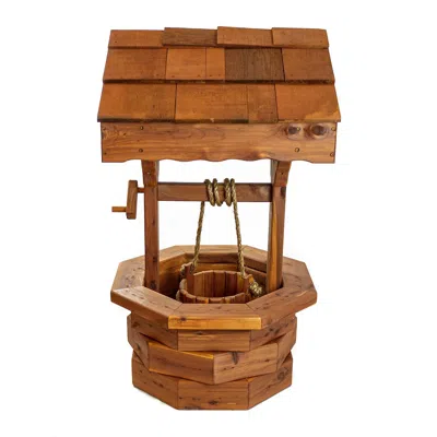 American Furniture Classics 37" Medium Wishing Well In Brown