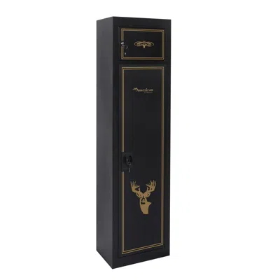 American Furniture Classics 5 Metal Security Cabinet With Separate Pistol/ammo Area