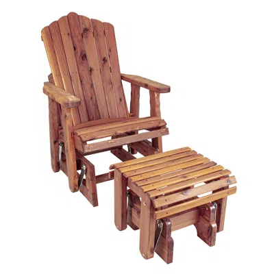 American Furniture Classics Cedar Adirondack Glider In Brown