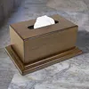 American Furniture Classics Decorative Wood Tissue Box With Hidden Concealment Compartment For Your Valuables