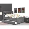 American Furniture Classics Full Captains Bookcase Bed With 3 Drawers And A Twin Sized Trundle