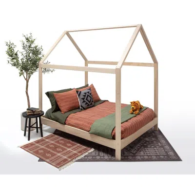 American Furniture Classics Full Size House Bed With Raised Base