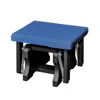 American Furniture Classics Gliding Ottoman In Blue And Black In Blue