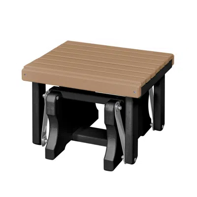 American Furniture Classics Gliding Ottoman In Cedar And Black In Brown