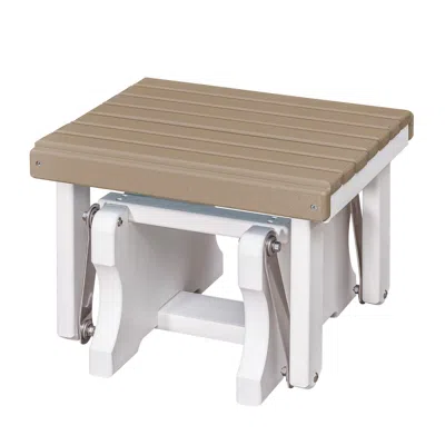 American Furniture Classics Gliding Ottoman In Weatherwood And White In Brown