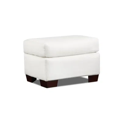 American Furniture Classics Living Room Beaujardin Ottoman In White