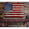 American Furniture Classics Model Small2comp Small American Flag Wall Hanging Concealment With Two Secret Compartments