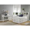 American Furniture Classics Os Home And Office Furniture Model 85220k12-22 Solid Pine Twin Captains Bookcase Bed With 12 Drawers In White