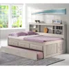 American Furniture Classics Os Home And Office Furniture Model 85223k3-22, Solid Pine Full Daybed With Three Sturdy Drawers And 