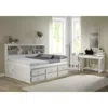 American Furniture Classics Os Home And Office Furniture Model 85223k6-22, Solid Pine Full Daybed With Six Drawers In Light Ash