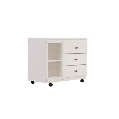 American Furniture Classics Os Home And Office Model 80204-2a Casual White Chest With Three Drawers