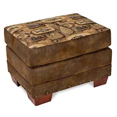 American Furniture Classics River Bend Ottoman In Brown