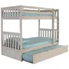 American Furniture Classics Solid Pine Twin/twin Bunk Bed With Twin Trundle