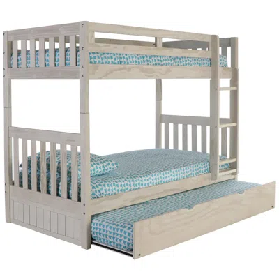 American Furniture Classics Solid Pine Twin/twin Bunk Bed With Twin Trundle