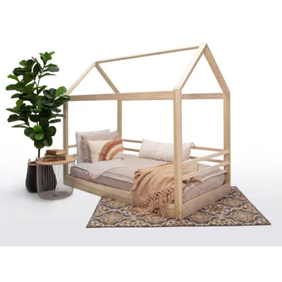 American Furniture Classics Twin Size House Bed On Raised Platform