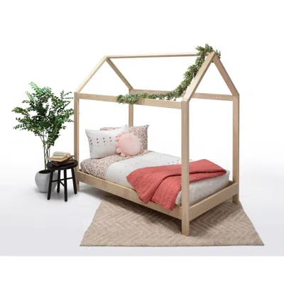 American Furniture Classics Twin Size House Bed With Raised Base