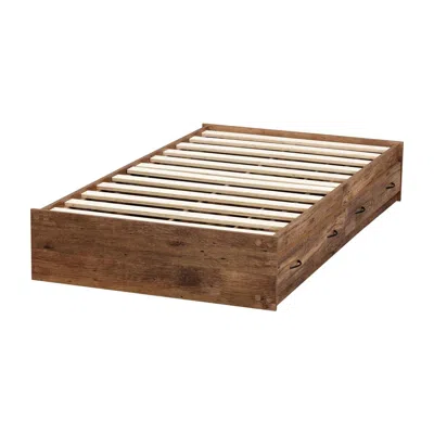 American Furniture Classics Twin Sized Mountain Oak Mates Bed With Two Drawers In Brown