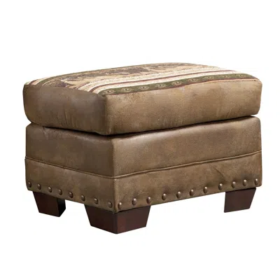 American Furniture Classics Wild Horses - Ottoman In Brown