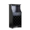 American Furniture Classics Wine Cabinet In Black In Black