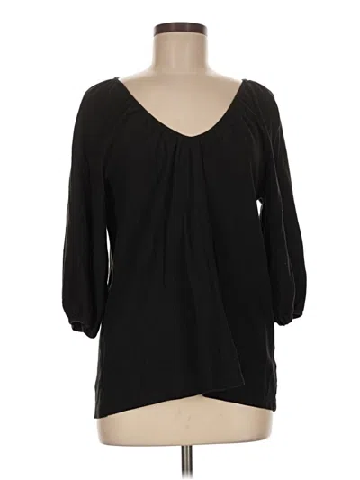 Pre-owned American Giant 3/4 Sleeve T-shirt In Black