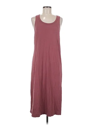 Pre-owned American Giant Casual Dress In Burgundy