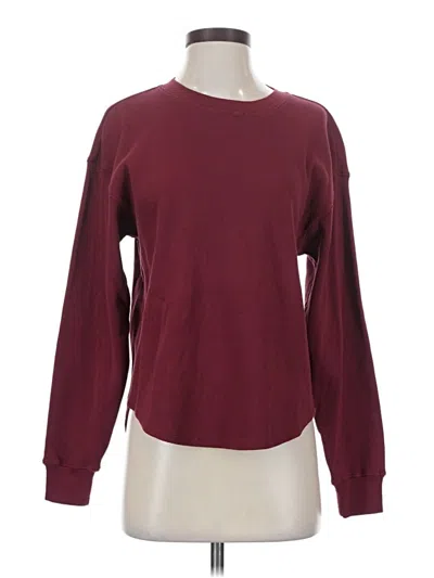 Pre-owned American Giant Sweatshirt In Burgundy