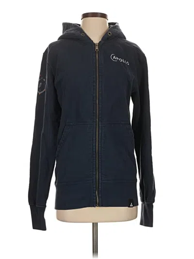 Pre-owned American Giant Zip Up Hoodie In Blue