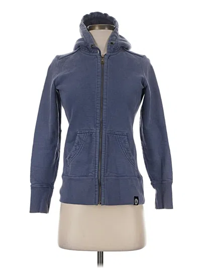 Pre-owned American Giant Zip Up Hoodie In Blue
