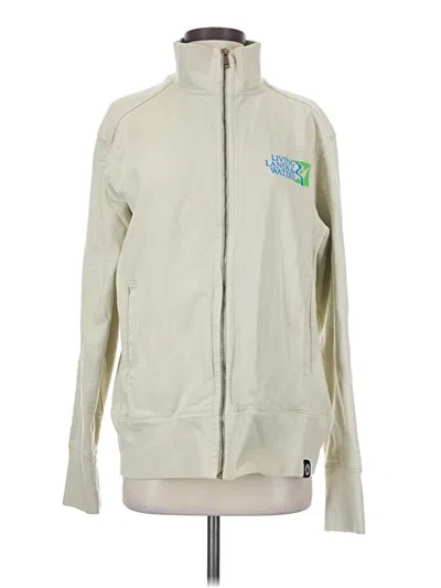 Pre-owned American Giant Zip Up Hoodie In Brown