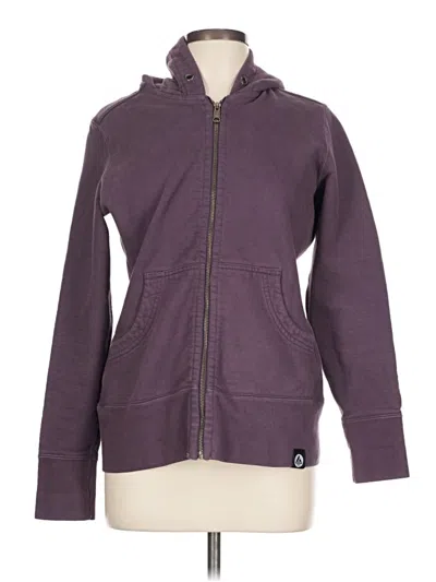 Pre-owned American Giant Zip Up Hoodie In Purple