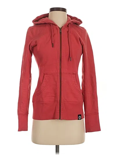 Pre-owned American Giant Zip Up Hoodie In Red