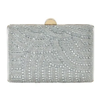 American Glamour Badgley Mischka Crystal Tab Beaded Clutch In Yellow