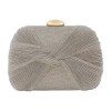 American Glamour Badgley Mischka Twist Clutch In Yellow