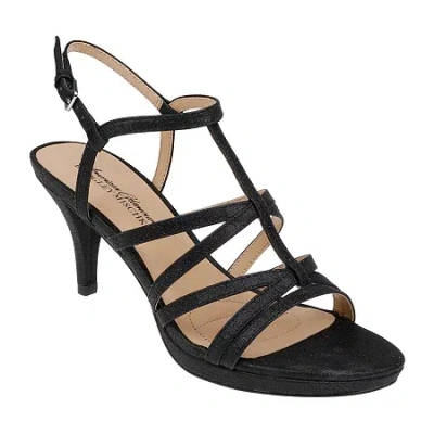 American Glamour Badgley Mischka Womens Lilith Heeled Sandals In Black