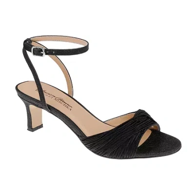 American Glamour Badgley Mischka Womens Maisie Heeled Sandals In Black