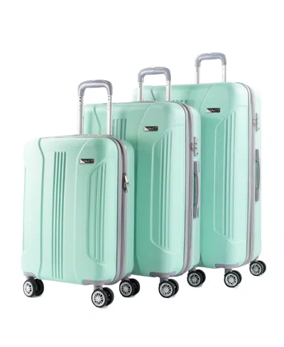 American Green Travel Denali S. 3-pc. Anti-theft Hardside Luggage Set In Mint