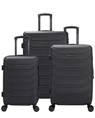 American Green Travel Expandable Westford 3-piece Hardside Expandable Spinner  Luggage Set In Black