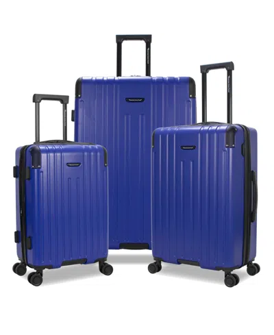 American Green Travel Forge 3-pc. Hardside Expandable Spinner Luggage Set In Blue